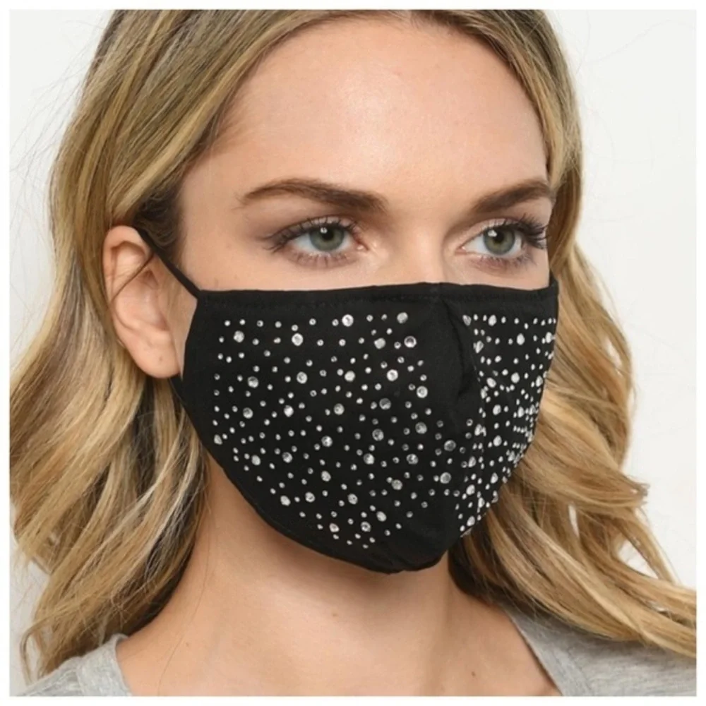 🆕Rhinestone reusable mask